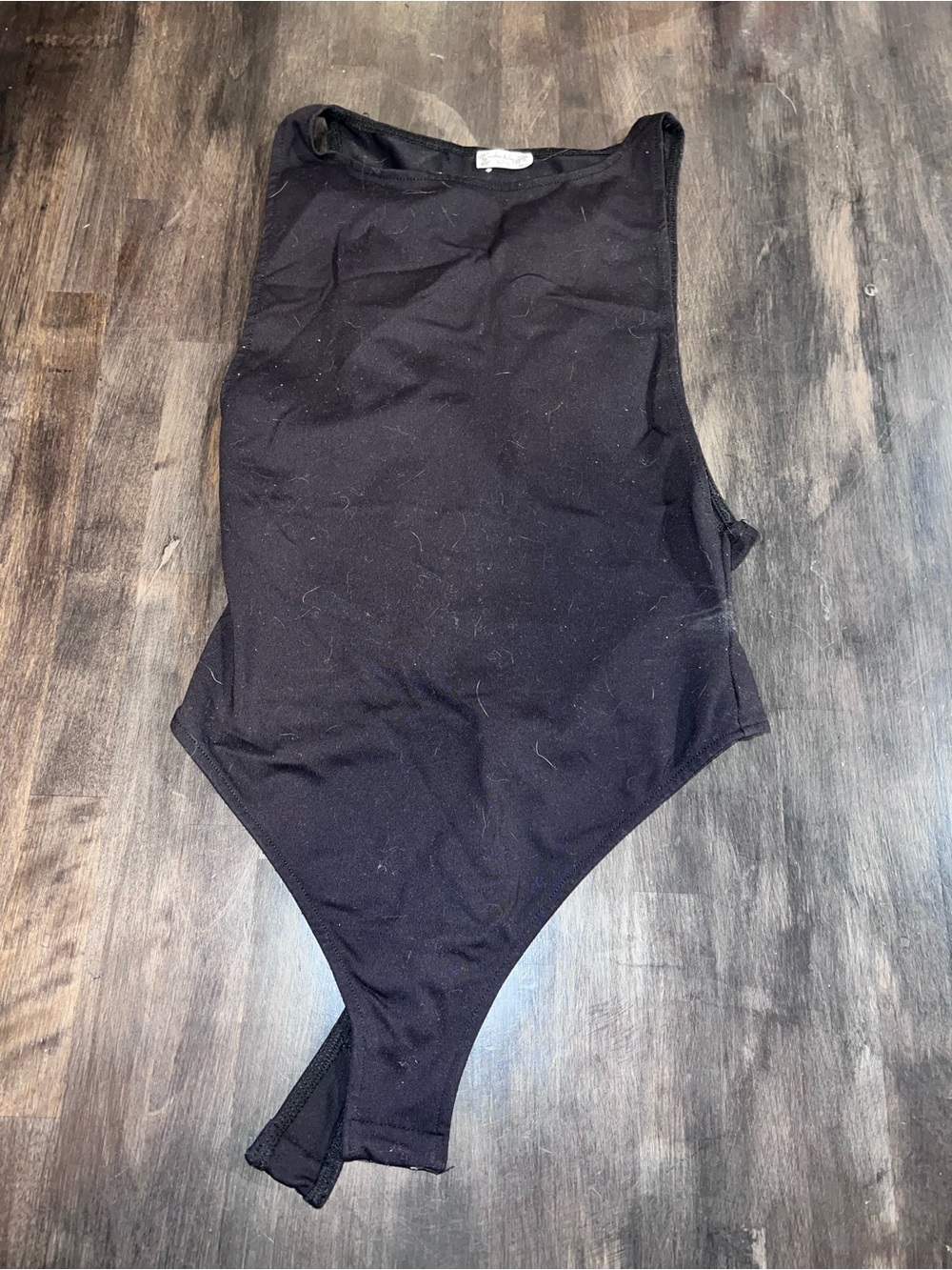 Free People Black Sleeveless Bodysuit